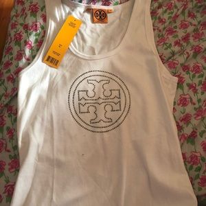 Tory Burch crystal logo t shirt
